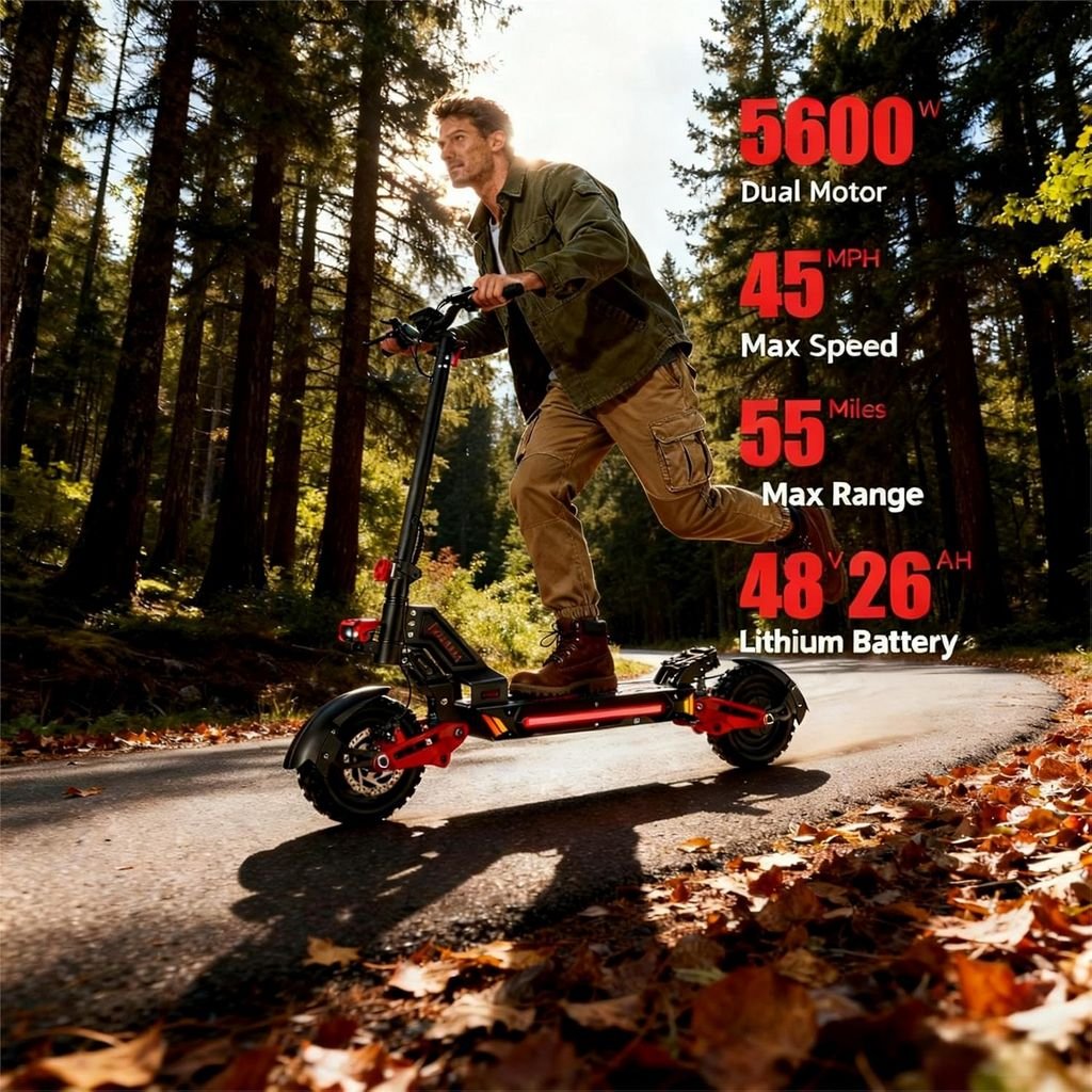 HLOIE V2 electric scooter specifications infographic